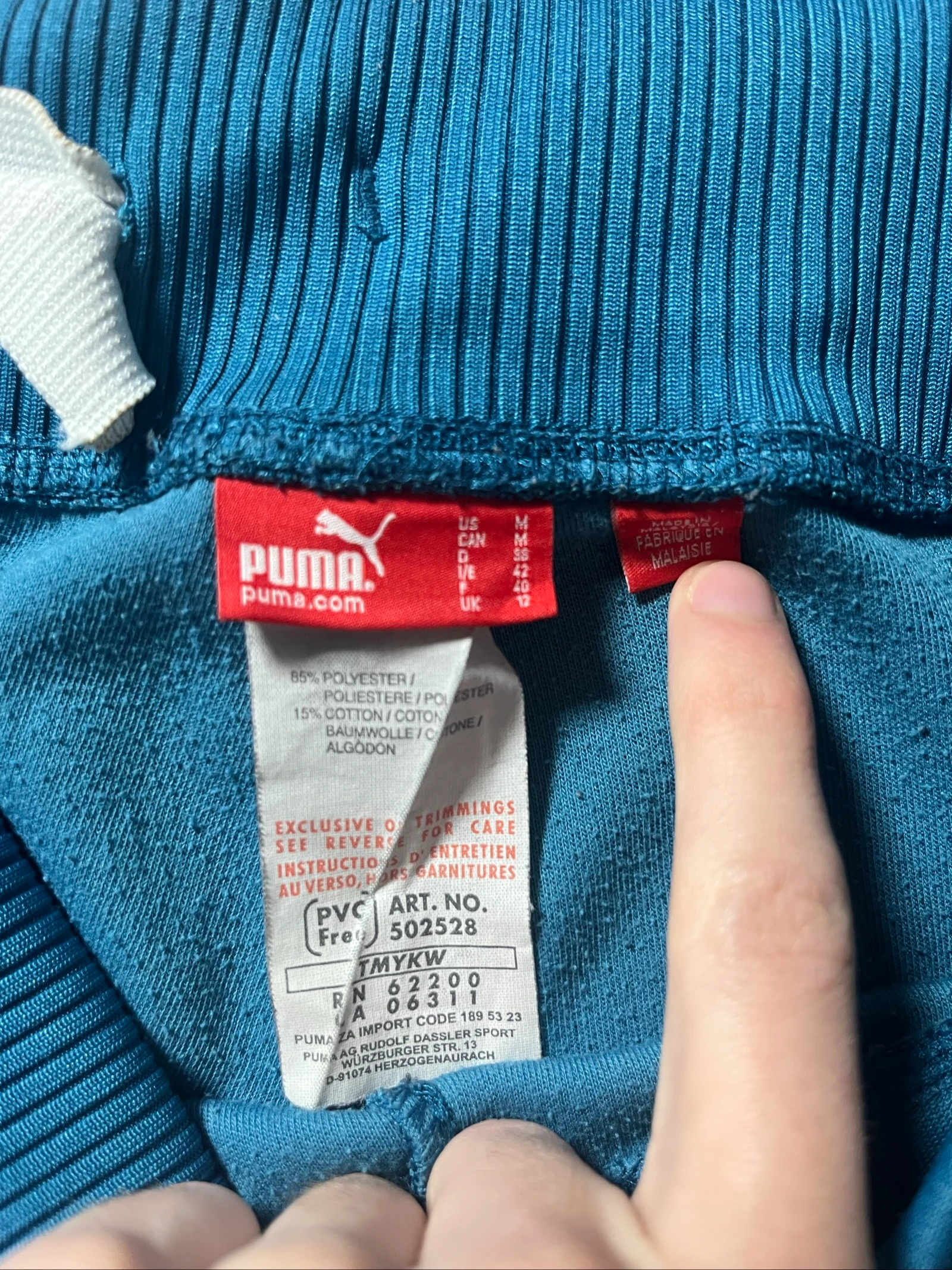 Technical fabric blue jogging - Puma - size M - good condition – photo 3